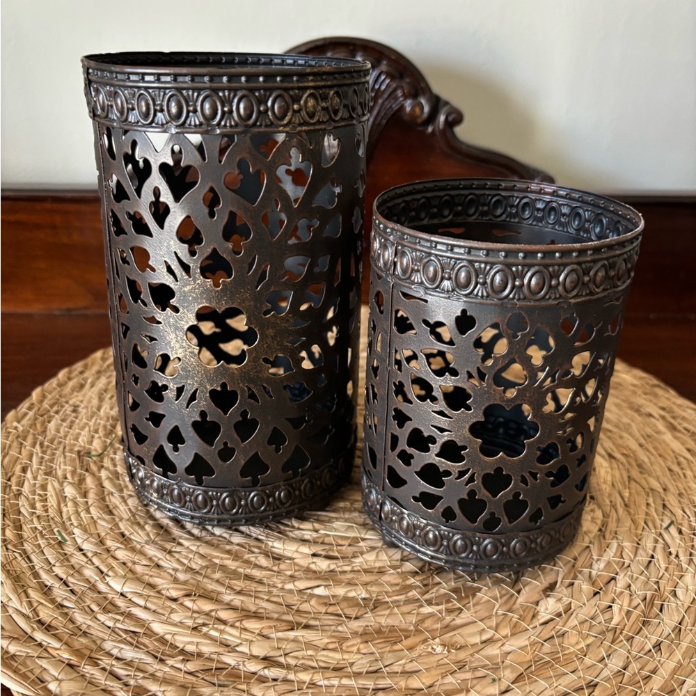 SLAH Metal Pillar Candle Holders
